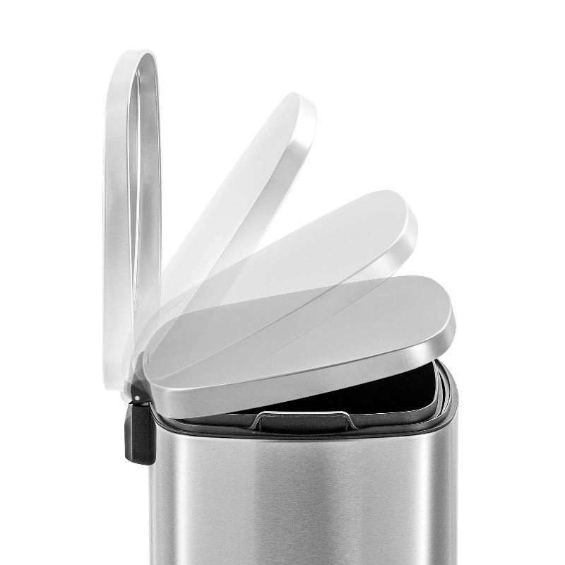 지문 방지 소프트 뚜껑 쓰레기통, 고강도 손잡이 없는  - Commercial Kitchen Bin 리뷰 및 가격